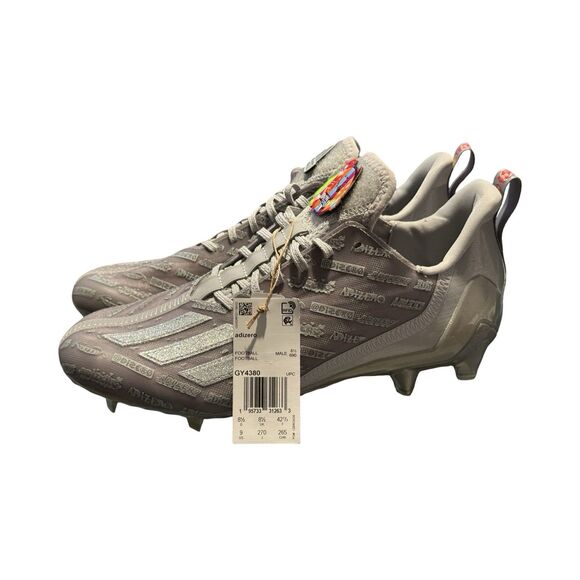 Size 9 Adidas Adizero Big Mood Silver Grey Mens Football Cleats GY4380 main image 7